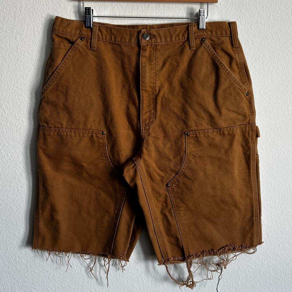 Carhartt brown double knee work wear carpenter shorts